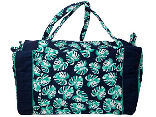 Darice DAR30022805 Fashion Bags Fabric Duffel Palm Blue Fashion Bags ...