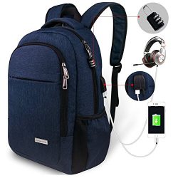 Travel Laptop Backpack,Tzowla Business Anti-theft Water-resistant College Backpack with Combinat ...