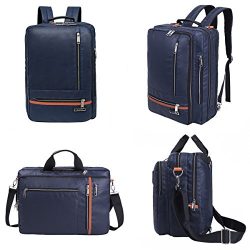 Multi-function Water Resistant Laptop Backpack Messenger Bag Convertible Briefcase Backpack Scho ...