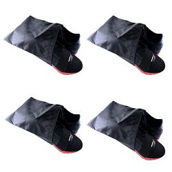 Waterproof Nylon Dust-Proof Travel Bags with Drawstring Closure for Shoes Footwear Protection, S ...