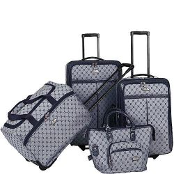 American Flyer Luggage Signature 4 Piece Set, Navy, One Size