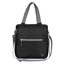 Travelon Packable Crossbody Tote, Black, One Size