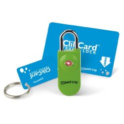 Smooth Trip ClikCard TSA Approved Luggage Lock (Neon Green)