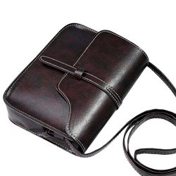 GBSELL Women Vintage Leather Purse Cross Body Shoulder Messenger Bag (Coffee)