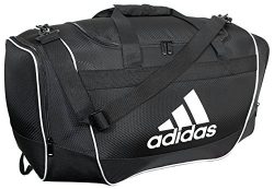 adidas Defender II Duffel Bag (Small), Black, 11.75 x 20.5 x 11-Inch