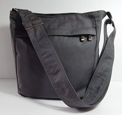 Virine grey cross body bag, messenger bag, everyday bag, shoulder bag, handbag, travel bag, wome ...