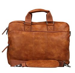 PU Messenger Bag Briefcase fit 15.6″ Laptop TOPWOLF Computer Notebook Bag PU Leather Handl ...