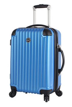 Lucas Outlander Carry On Hard Case 20 inch Expandable Rolling Suitcase With Spinner Wheels (20in ...