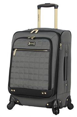 Steve Madden Luggage Carry On 20″ Expandable Softside Suitcase With Spinner Wheels (Cubica ...