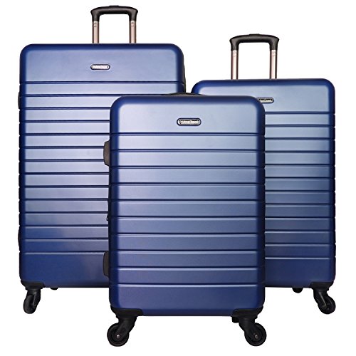 3 PC Luggage Set Durable Lightweight Spinner Suitecase LUG3 SK0040 BLUE ...