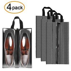 Sariok Travel Shoe Bags Waterproof Nylon Packing Organizer Storage For Men and Women, Transparen ...