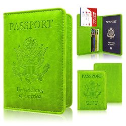 Passport Holder Case, ACdream Protective Premium PU Leather RFID Blocking Wallet Case for Passpo ...