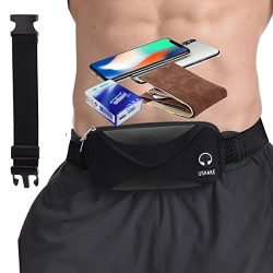 UShake Gear Running Belt, Bounce Free Pouch Bag, Fanny Pack Workout Belt Sports Waist Pack Belt  ...