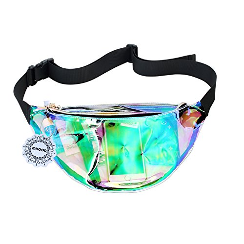 Neon Stylish Holographic Fanny Pack for Women Water Resistant Beach ...