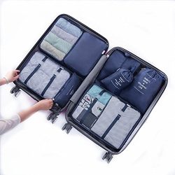 8 pcs Luggage Packing Organizers Packing Cubes Set for Travel