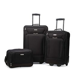 American Tourister Fieldbrook Xlt 3pc Set (Bb/21/25 Upright), Black