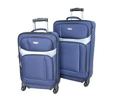 Riverstone RSI-1121-BL Milano 2 Piece Luggage Set, Blue