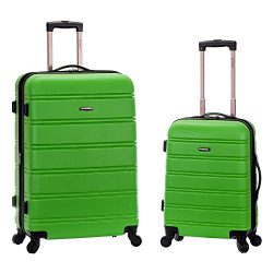 Rockland Luggage 20 Inch and 28 Inch 2 Piece Expandable Spinner Set, Green