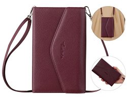 Travelambo Rfid Blocking Passport Holder Wallet & Travel Wallet Envelope 7 Colors (wine red  ...