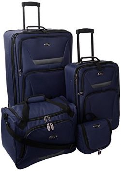 U.S. Traveler Westport 4-Piece Luggage Set, Navy