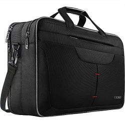 Laptop Bag, 17.3 Inch TSA Briefcase for Men Women, Water Resistant Laptop Case, Durable Multi-fu ...