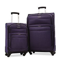 Samsonite Upspin Lightweight Softside Set (21″/29″), Only at Amazon, Space Blue