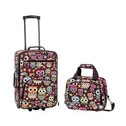 2 PC OWL LUGGAGE SET