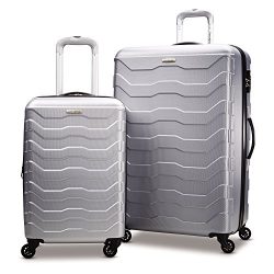 Samsonite Tread Lite Lightweight Hardside Set (20″/28″), Only at Amazon, Silver