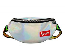 Kids Holographic Fanny Pack Sports Hiking Running Purse Waist Pack Belt Bum Bag