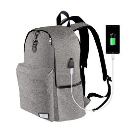 Laptop Backpack-ONSON Laptop/Notebook Backpack with USB Charging Port Water Resistant Backpack S ...