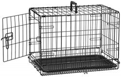 AmazonBasics Single-Door Folding Metal Dog Crate – 22 Inches