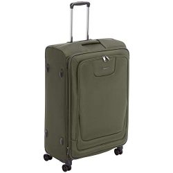 AmazonBasics Premium Expandable Softside Spinner Luggage With TSA Lock- 29 Inch, Olive