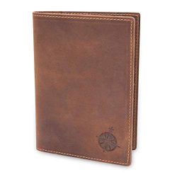 Leather Passport Holder Travel Wallet – RFID Blocking Genuine Leather Travel Wallet for Me ...