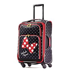 American Tourister Disney Minnie Mouse Red Bow Softside Spinner 21, Multi