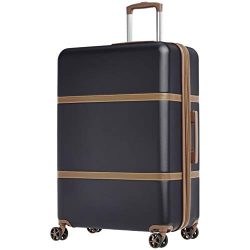 AmazonBasics Vienna Luggage Expandable Suitcase Spinner, 28-Inch, Black