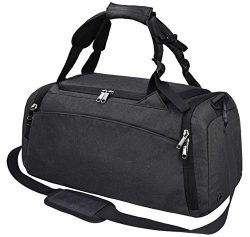 Gym Duffle Bag Waterproof Travel Weekender Bag for Men Women Duffel Bag Backpack with Shoes Comp ...