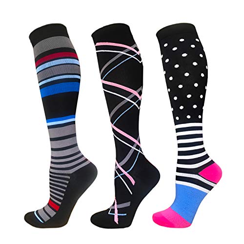 Compression Socks For Men & Women - 1/3/6 Pairs - Best Sports Socks for ...