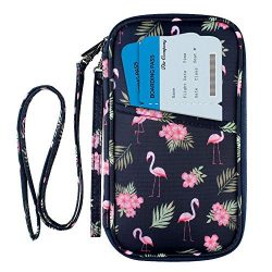 RFID Family Passport Wallet Holder Waterproof, Travel Document Organizer Credit Card Clutch Bag  ...