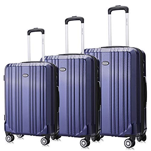 Rosario PC Luggage Set Expandable Premium Carbon Fiber Suitcase 3 Piece ...