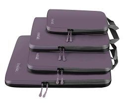 4 Set Compression Packing Cubes Travel Expandable Packing Organizers