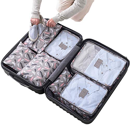 Sackorange 7 Set Travel Storage Bags Packing cubes Multi-functional ...