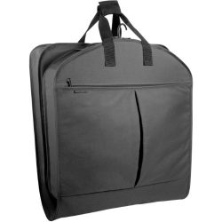 WallyBags Luggage 52″ Garment Bag with Pockets, Black