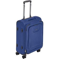 AmazonBasics Expandable Softside Carry-On Spinner Luggage Suitcase With TSA Lock And Wheels R ...