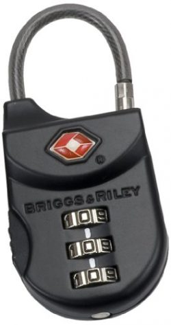 Briggs & Riley Travel Basics Tsa Cable Lock, Black, One Size