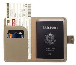 Zoppen Rfid Blocking Travel Passport Holder Cover Slim Id Card Case (#11 Hazy Taupe)