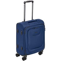 AmazonBasics Expandable Softside Carry-On Spinner Luggage Suitcase With TSA Lock And Wheels R ...