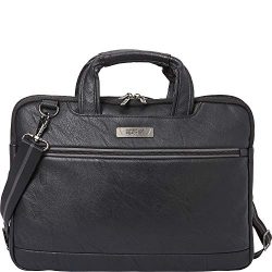 Kenneth Cole Reaction ProTec Faux Pebbled Leather Slim 16″ Laptop Business Briefcase / Tab ...