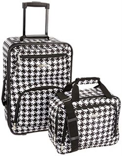 Rockland Fashion Softside Upright Luggage Set, Kensington