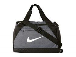Nike Brasilia Training Duffel Bag, XS – Flint Grey/ Black/ White, 16″ x 9″ x 1 ...