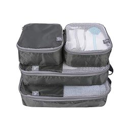Travelon: Set of 4 – Soft Packing Organizers – Charcoal